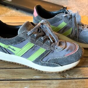 Gola Houston Sneakers - Gray and Lime